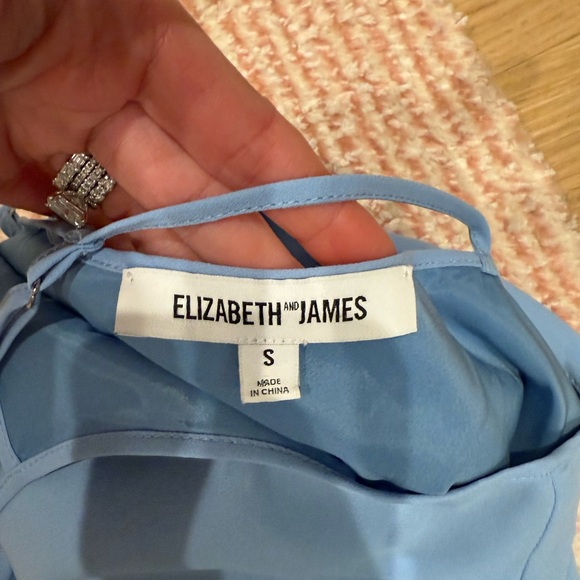 Light Blue Ruffle Hem Tank Top - Picture 3 of 3